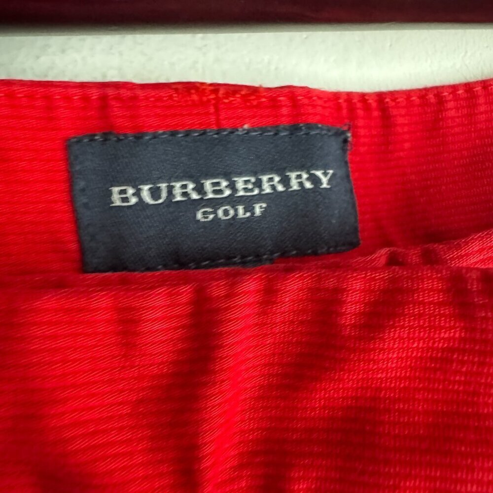 Burberry Golf Red Corduroy Bootcut High waist Pants 0/2 - Picture 5 of 15